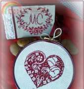 A heart embroidery