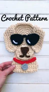Crochetbycolleen  - Applique dog