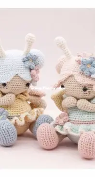 The Little Hook Crochet - Little Aqua Girl - Bubbles and Bongo - Erinna Lee - Posy The Fairy
