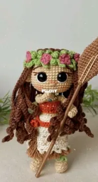 Moana Boneca de Crochê