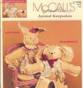 McCall's Creates Fabric Craft 14298 Animal Keepsakes 1994