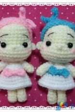 little twin star crochet doll