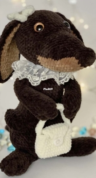Lana Crochet Pattern - Lana Mi Toys - Irene / Irina Ilinova - Dachshund