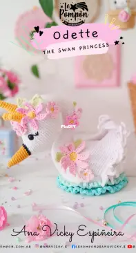 Le pompon - Ana Vicky Espiñeira - Odette the Swan Princess - Odette Princesa Cisne - English - Spanish