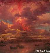 Golden Kite GK 1926 - Vesuvius Erupting at Night