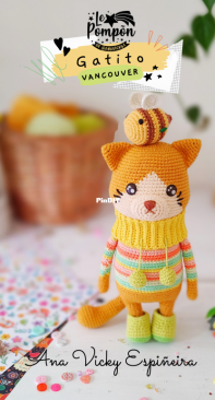 Le Pompon - Ana Vicky Espiñeira - Vancouver little cat - Gatito Vancouver - Spanish