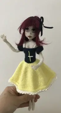 Snow white with red hair