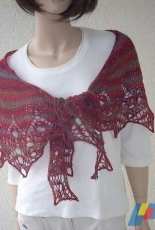 Lace Tuch Häuser am Horizont / Lace Shawl Houses at Skylinie by Ulrike Beringer-English,German-Free