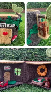 Lau Loves Crochet - Laura Loves Crochet - Laura Sutcliffe - Squirrel and Hollow Log House