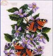 DMC BK117 - Peacock Butterfly on Bramble