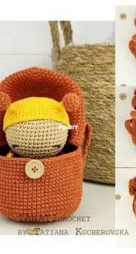 Tanati crochet - Tatiana Kucherovska - Butterfly crochet pattern/Hatching bag