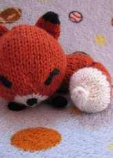 Knit Sleepy Fox Amigurumi by Amanda Michelle