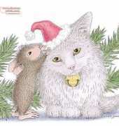 HAED HAEHOM 103 Feline Navidad by Ellen Jareckie, House-Mouse Designs XSD