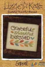 Lizzie Kate Snippet S124 - Grateful Thankful Blessed