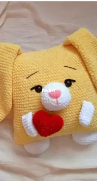 Toys by Hvatik - Ekaterina Khvatikova - Bunny Pillow - Kissen Hase - German