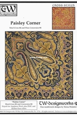 TW Designworks - Paisley Corner by Teresa Wentzler - 2 Versions and DMC Blending Colors PCS