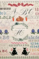 Jeanette Crews Designs 22166 Alma Lynne  - A to Z Elegant Alphabets and Borders