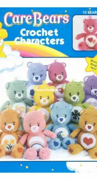 Leisure Arts - Care Bears crochet characters 10 bear patterns