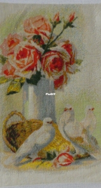 Pigeons and Roses unknown designer PCS