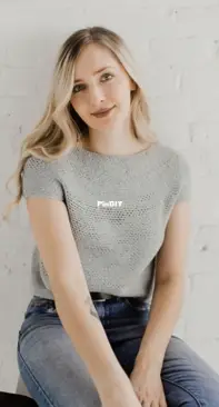 Knits N Knots - Janine Myska - Granite Yoke Tee