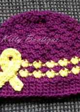 Gwen Wotring Designs - Gwen Wotring - Ellies Childhood Cancer Awareness Beanie