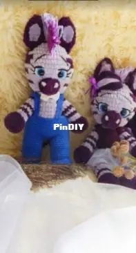 Favorite crochet toy - Cherapyto Vyktoria - Черапито Виктория - Zebras - Зебры Зо и Зак -  Russian
