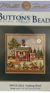 Mill Hill Spring Series Potting Shed MH14-2313 Cross Stitch Kit