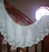 Constantia's Crescent Knit Shawl by Sophia White