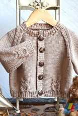 OGE knitwear Cozy raglan sleeve cardigan