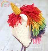 Repeat Crafter Me - Sarah Zimmerman - Crochet Unicorn Hat- Free