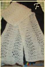 Scarf "dentelle" knitting