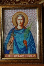 Icon with beads. Guardian angel