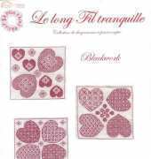 Long Fil Tranquille 96101 FT - Blackwork Série de 3 Coeurs