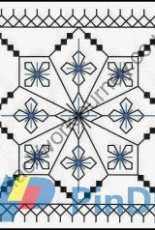 Elizabeth Almond FR0012 Freestar - Blackwork pattern - Free