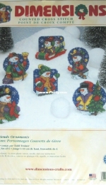 Dimensions 8686 Frosty Friends Ornaments