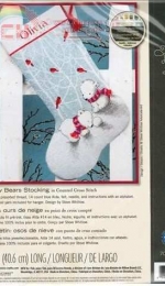 Dimensions 70-08902 Snow Bears Stocking