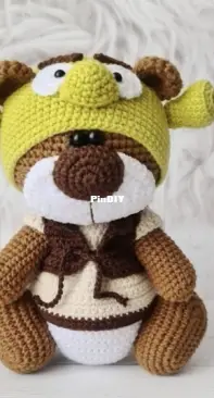 Crochet Wonders Design - Crochet Funny Bear - Olga Kurchenko - Outfit Shrek for Bear