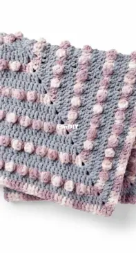 Yarnspirations Design Studio - Poppin Crochet Baby Blanket  - Free
