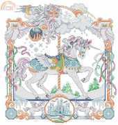 Carousel Horses in Cross Stitch by Donna Kooler xsd and pcs