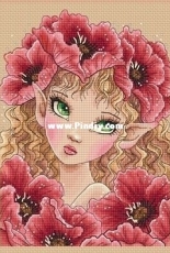 Lena Lawson Needlearts - Big Eyes Poppy Fairy