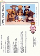 Happy Heart Patterns-HHF 289-Tattered Teddy Bear Pin Keeps