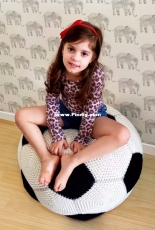 My creation - Ball puff cushion