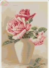 Luca-s G507 Roses in Vase
