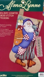 Bucilla - Alma Lynne 83812 AL Santa's Coming to Town PCS + XSD