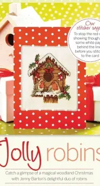 Jolly Robins by Jenny Barton from Cross Stitch Collection 243 PCS + XSD