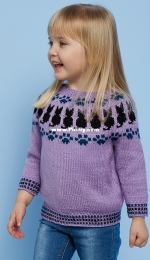 Pretty Kitty Pullover by Sophie McKane