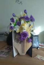 Folded book vase