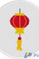 Daily Cross Stitch - Chinese Lantern
