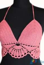 Wika Crochet - Viktoriya Isakina - Coral Summer Halter Top - free