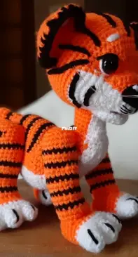 Baby tiger crochet 6,3 inches